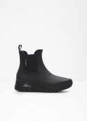 Kalosze Skechers. Czarne obuwie sportowe damskie bonprix, bez wzorów. Za 359.99 zł.