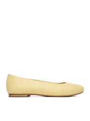 Lasocki Baleriny CEO-RST-ARABELLA-06 Żółty. Żółte baleriny damskie Lasocki, bez wzorów, ze skóry, bez obcasa. Za 149.99 zł.