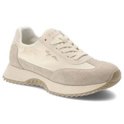 Sneakersy damskie Big Star, cholewka ze skóry naturalnej z klasycznym sznurowaniem i płaską podeszwą, beżowe, TT274512. Brązowe półbuty damskie Big Star, bez wzorów, ze skóry, klasyczne, bez obcasa, na płaskiej podeszwie, bez zapięcia. Za 233.90 zł.