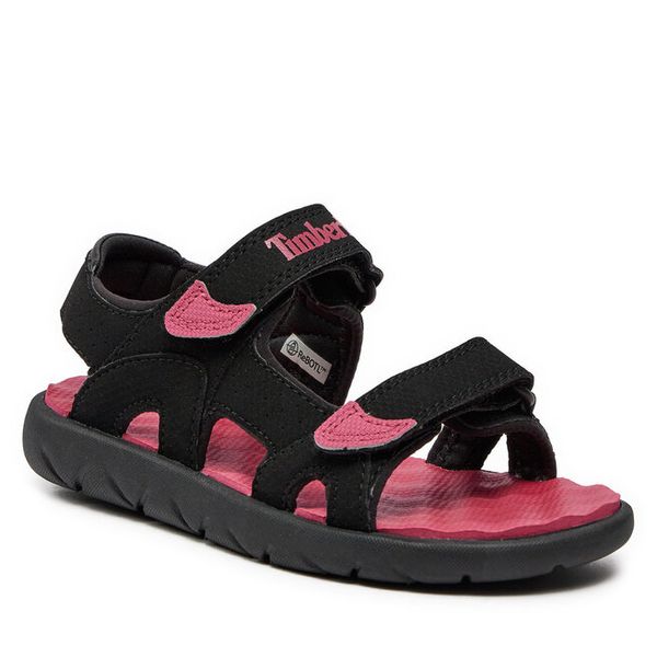Sandały Timberland. Czarne sandały chłopięce Timberland, bez zapięcia. Za 219.99 zł.