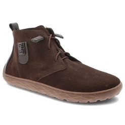 Brązowe Botki Armodo Wygodne Skórzane Buty Damskie. Brązowe kozaki damskie Armodo, z weluru, bez obcasa. Za 314.99 zł.