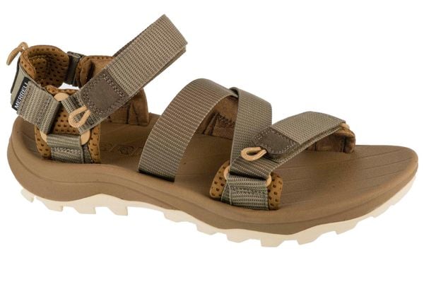 Sandały damskie, Speed Fusion Web Rmx. Niebieskie sandały damskie Merrell, bez wzorów, z materiału, bez obcasa, bez zapięcia. Za 349.99 zł.