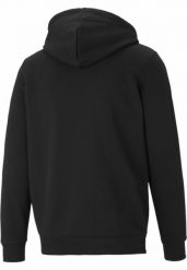 Męska rozpinana bluza z kapturem i logo Essentials PUMA Black. Czarne bluzy męskie Puma, m, bez wzorów, z bawełny, z kapturem. Za 290.00 zł.