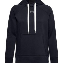 Damska Bluza Z Kapturem Rival Fleece Hoodie. Szare bluzy damskie Under Armour, xl, bez wzorów, z kapturem. Za 341.99 zł.