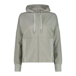 Damska bluza z kapturem zapinana na zamek CMP. Zielone bluzy damskie CMP, m, bez wzorów, z materiału, z kapturem. Za 283.00 zł.
