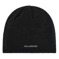 Czapka Salomon. Czarne czapki i kapelusze damskie Salomon, na zimę, bez wzorów, sportowe. Za 119.99 zł.