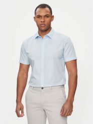 Jack & Jones Koszula Joe 12195062 Błękitny Slim Fit. Niebieskie koszule męskie Jack & Jones, m, bez wzorów, z bawełny, bez kołnierzyka, bez ramiączek. Za 59.99 zł.