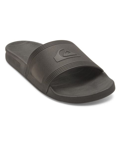 Sandały dla Mężczyzn DOCKYARD. Czarne sandały męskie Quiksilver, z materiału, bez zapięcia. Za 149.99 zł.