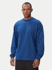 HUGO Bluza Daposo 50511029 Niebieski Relaxed Fit. Niebieskie bluzy męskie Hugo, m, bez wzorów, z bawełny, bez kaptura. Za 349.99 zł.