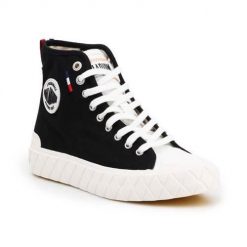 Buty do chodzenia unisex Palladium Palla Ace Cvs. Czarne obuwie sportowe damskie Palladium, bez wzorów, z materiału, trekkingowe. Za 527.00 zł.
