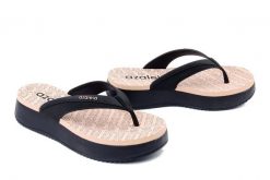 AZALEIA 19180 Maria BM637 black/beige, klapki japonki damskie. Czarne klapki damskie Azaleia, bez wzorów, bez obcasa. Za 184.90 zł.