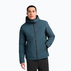 Kurtka przeciwdeszczowa męska Jack Wolfskin Pamir. Niebieskie kurtki męskie Jack Wolfskin, m, bez wzorów, trekkingowe. Za 679.99 zł.