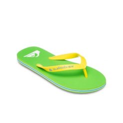 Klapki dla Mężczyzn MOLOKAI CORE. Zielone buty sportowe męskie Quiksilver, z gumy, bez zapięcia. Za 89.99 zł.