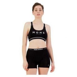 Biustonosz sportowy Mons Royale Stella X-Back Bra. Zielone obuwie sportowe damskie Mons Royale, bez wzorów, na fitness i siłownię. Za 172.99 zł.
