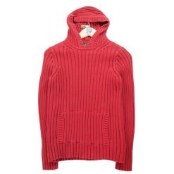 Damski czerwony sweter. Czerwone swetry damskie Ralph Lauren, s, bez wzorów, sportowe, bez kołnierzyka, bez ramiączek, bez kaptura. Za 51.08 zł.