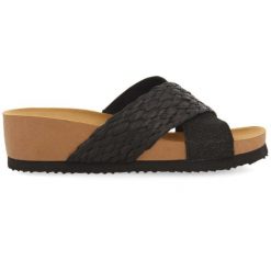 Obuwie damskie Gioseppo GOULDS Black (71365-P-Black). Czarne obuwie sportowe damskie Gioseppo, bez wzorów, z materiału, trekkingowe. Za 169.00 zł.