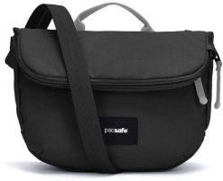 Pacsafe GO Saddle Crossbody schwarz. Saszetki męskie Pacsafe, małe. Za 241.22 zł.