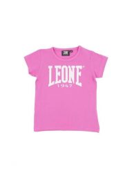 T-shirt dla dziewczynki z krótkim rękawem i dużym logo Basic. Czerwone t-shirty i topy dla dziewczynek LEONE 1947 APPAREL, bez wzorów, z bawełny, bez ramiączek. Za 42.06 zł.