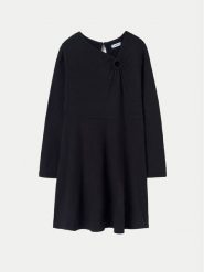 Mayoral Sukienka elegancka 7985 Czarny Regular Fit. Czarne sukienki dla dziewczynek Mayoral, bez wzorów, z wiskozy, eleganckie, bez ramiączek. Za 89.99 zł.
