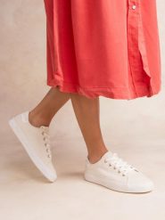 Buty sportowe damskie TBS Lanzara. Brązowe obuwie sportowe damskie TBS, bez wzorów, z tkaniny, tenisowe. Za 246.00 zł.