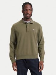 Calvin Klein Jeans Polo LV04RH235G Khaki Regular Fit. Brązowe koszulki polo męskie Calvin Klein Jeans, m, bez wzorów, z bawełny, bez ramiączek. Za 369.99 zł.