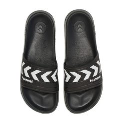 Klapki basenowe Hummel Larsen Slipper. Czarne klapki męskie Hummel, z materiału, klasyczne. Za 128.33 zł.