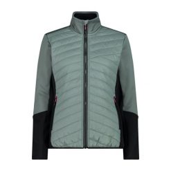 Kurtka damska turystyczna CMP 34E2236. Zielone kurtki damskie CMP, xs, bez wzorów, bez kaptura. Za 306.50 zł.