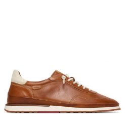 Półbuty Pikolinos. Brązowe półbuty damskie Pikolinos, bez wzorów, bez obcasa, na płaskiej podeszwie, bez zapięcia. Za 639.99 zł.