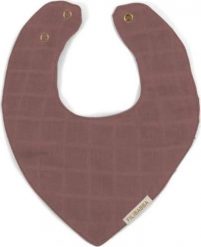 FILIBABBA Filibabba śliniak muślinowy dusty rose. Czerwone śliniaki dla dzieci FILIBABBA, bez wzorów. Za 45.99 zł.