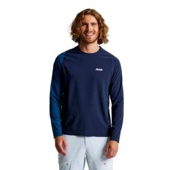 T-Shirt Slam Od Tech Ls Dorośli. Niebieskie t-shirty męskie SLAM, l, bez wzorów, z lycry, sportowe, bez kołnierzyka. Za 445.99 zł.
