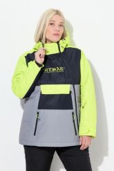 Damskie Kurtka HYPRAR Performance wodoodporna dwukierunkowy zamek błyskawiczny. Szare kurtki snowboardowe damskie Ulla Popken, plus size, bez wzorów, z materiału, z kapturem, narciarskie. Za 849.99 zł.