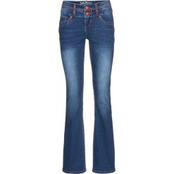 Miękkie dżinsy BOOTCUT bonprix niebieski. Jeansy damskie marki bonprix. Za 129.99 zł.