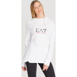 BLUZA EA7 Emporio Armani. Białe bluzy damskie EA7 Emporio Armani, l, bez wzorów, z bawełny, bez kaptura. Za 287.40 zł.