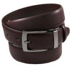 Męski, Skórzany Pasek do Spodni - Zet - Brązowy. Brązowe paski damskie Zet, bez wzorów, ze skóry, klasyczne. Za 89.00 zł.