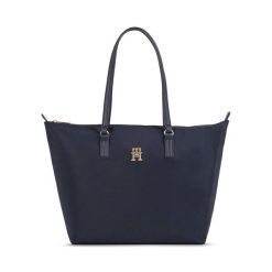Torebka Tommy Hilfiger. Niebieskie torebki do ręki damskie Tommy Hilfiger, bez wzorów, klasyczne, bez dodatków. Za 299.99 zł.