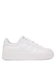 Adidas Sneakersy Streettalk Bold Shoes Junior KI1797 Biały. Białe buty sportowe dziewczęce Adidas, bez wzorów, ze skóry, bez zapięcia. Za 239.99 zł.