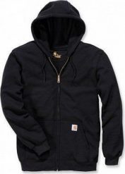 Carhartt Bluza Midweight Hooded ZIP Black. Czarne bluzy męskie Carhartt, m, bez wzorów, bez kaptura. Za 265.11 zł.