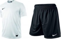 Nike KOSZULKA SPODENKI NIKE na W-F do szkoły komplet piłkarski M. Szorty męskie Nike, m, bez wzorów. Za 98.00 zł.