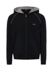 BOSS bluza z kapturem Mężczyźni Bawełna czarny|szary, M. Czarne bluzy męskie Boss, m, bez wzorów, z bawełny, z kapturem. Za 329.95 zł.