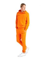 Bluza z bawełna z kaptur na co dzień na siłownię. Brązowe bluzy męskie LEONE 1947 APPAREL, xl, bez wzorów, z bawełny, bez kaptura. Za 210.46 zł.