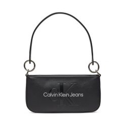 Torebka Calvin Klein Jeans. Czarne torebki do ręki damskie Calvin Klein Jeans, bez wzorów, z jeansu, klasyczne, bez dodatków. Za 239.99 zł.