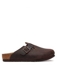 Birkenstock Klapki Boston 159711 Brązowy. Brązowe klapki męskie Birkenstock, ze skóry. Za 569.99 zł.