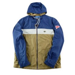 Second life - Kurtka przeciwdeszczowa męska Team GB Windbreaker - Stan dobry. Niebieskie kurtki męskie Adidas, l, bez wzorów, do biegania. Za 207.36 zł.