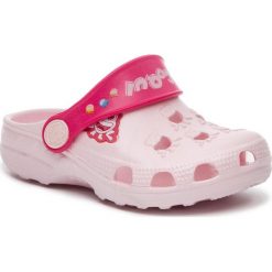 Klapki COQUI - Little Frog 8701 Pale Pink/Lt. Fuchsia. Czerwone sandały dziewczęce Coqui, z tworzywa sztucznego, bez zapięcia. Za 44.99 zł.