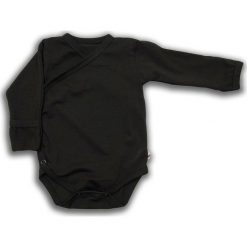 Body kimono z długim rękawem Czarna Owca r. 62cm (NCO-01). Czarne śpioszki niemowlęce Nanaf Organic, z długim rękawem. Za 42.29 zł.