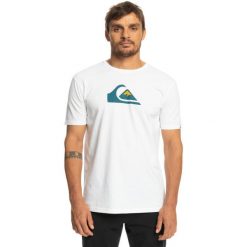 Koszulka dla Mężczyzn COMP LOGO Biały. Białe koszulki sportowe męskie Quiksilver, m, bez wzorów, z bawełny, bez kołnierzyka, bez ramiączek. Za 129.99 zł.