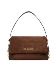 LOVE MOSCHINO Torebka JC4092PP1PLD130A Brązowy. Brązowe torebki do ręki damskie Love Moschino, bez wzorów, ze skóry, bez dodatków. Za 919.99 zł.