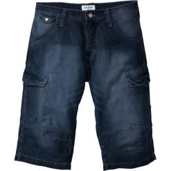 Długie bermudy dżinsowe Loose Fit bonprix ciemnoniebieski "used". Szorty męskie marki Giacomo Conti. Za 89.99 zł.