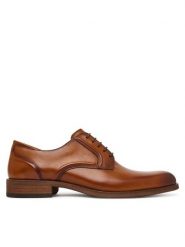 Clarks Półbuty CraftRemi Lace 26186389 Brązowy. Brązowe eleganckie półbuty Clarks, ze skóry, wizytowe, bez zapięcia. Za 519.99 zł.