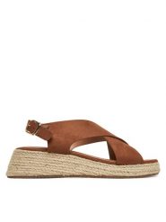 ONLY Shoes Espadryle Onlminerva-2 Brązowy. Brązowe sandały damskie ONLY Shoes, bez wzorów, ze skóry, bez obcasa, bez zapięcia. Za 119.99 zł.